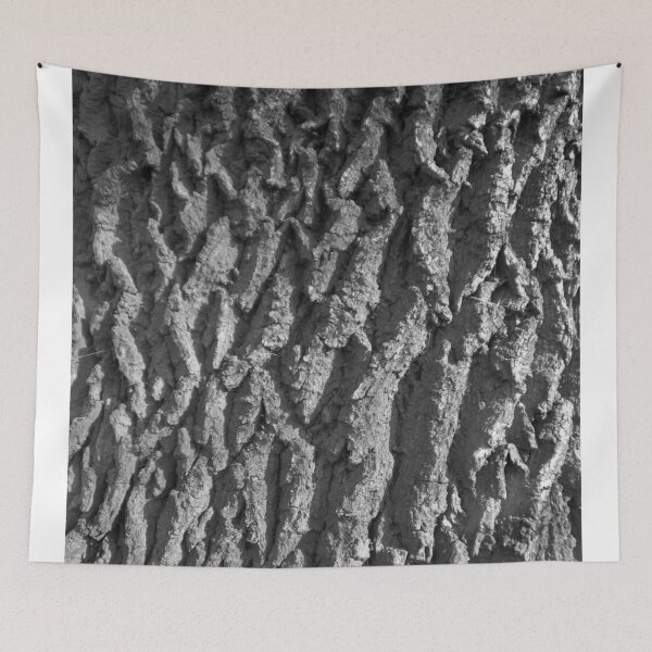 Item preview, Oak bark black and white pattern designed and sold by Treemonk.
