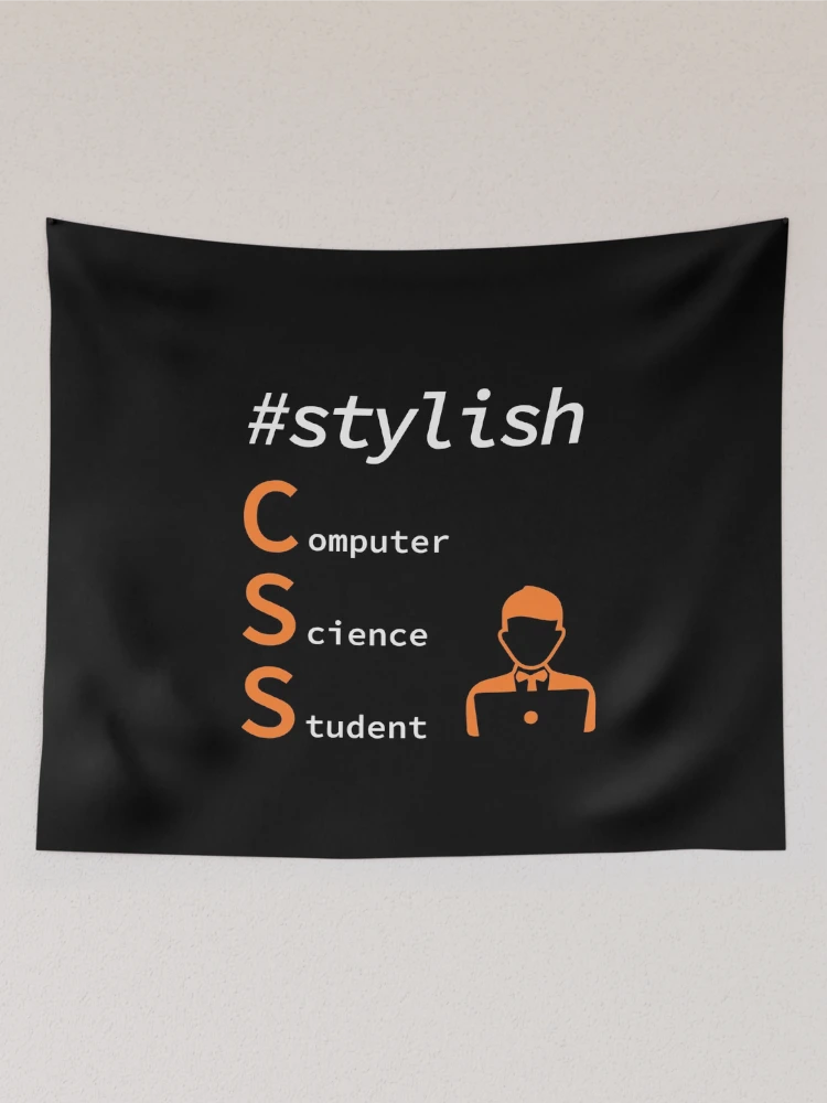 Thumbnail 2 of 3, Tapestry, Stylish Computer Science Student, Programmer, Software Engineer, Programming Humor, HTML designed and sold by Max-Wear.