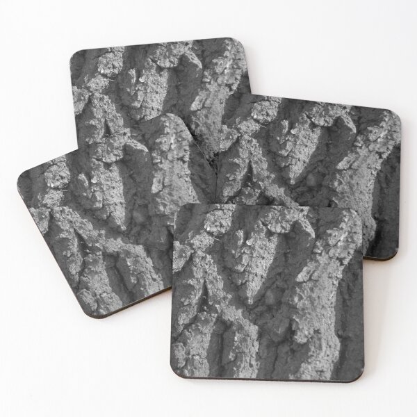 Item preview, Oak bark black and white pattern designed and sold by Treemonk.