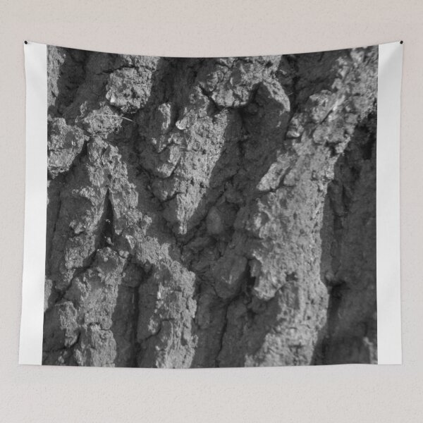 Item preview, Oak bark black and white pattern designed and sold by Treemonk.