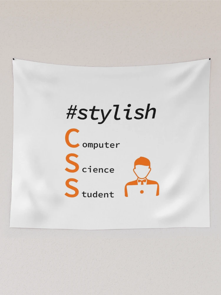 Thumbnail 2 of 3, Tapestry, Stylish Computer Science Student, Programmer, Software Engineer, Programming Humor, HTML, Light designed and sold by Max-Wear.
