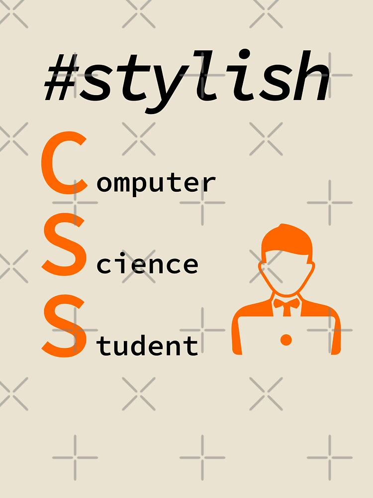 Thumbnail 4 of 4, Relaxed T-Shirt, Stylish Computer Science Student, Programmer, Software Engineer, Programming Humor, HTML, Light designed and sold by Max-Wear.