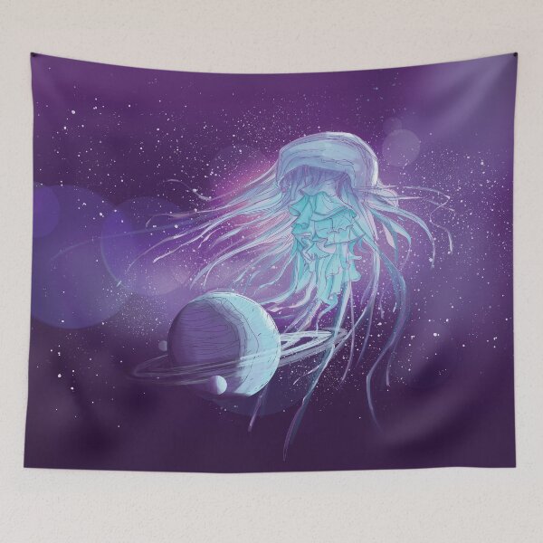Item preview, Deep Space Fantasy Yellyfish designed and sold by IggysArrrt.