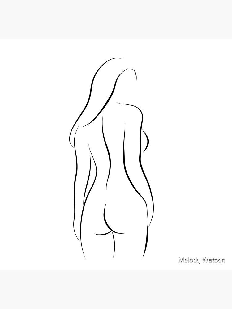 Nude Line Art Woman - Easy On the Eyes Emma by Odyanne