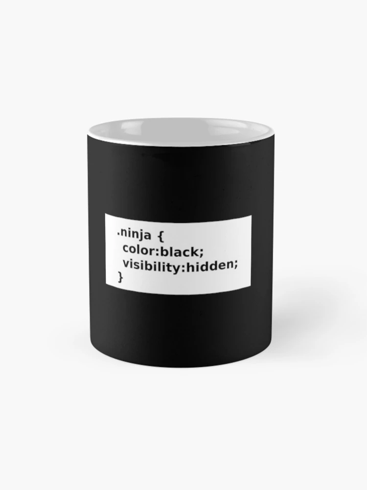 Thumbnail 4 of 6, Coffee Mug, Ninja Coder - Programmer Coding designed and sold by PrintPress.