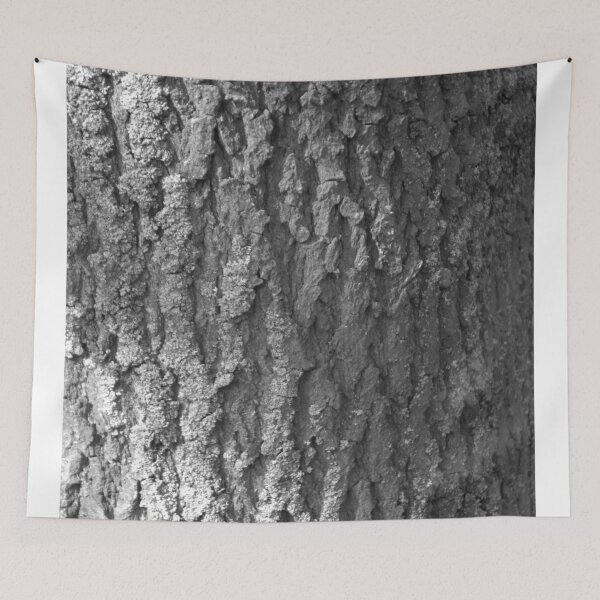 Item preview, Field maple bark black and white pattern designed and sold by Treemonk.