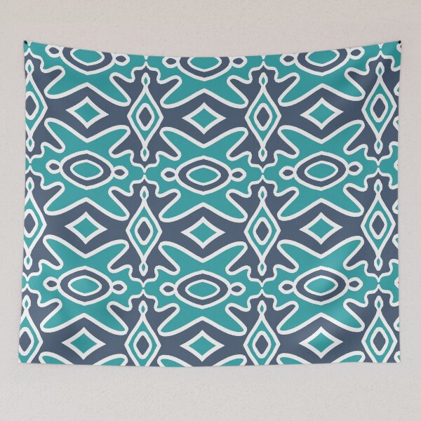 Item preview, 2 colours Blue pattern designed and sold by NitArtCafe.