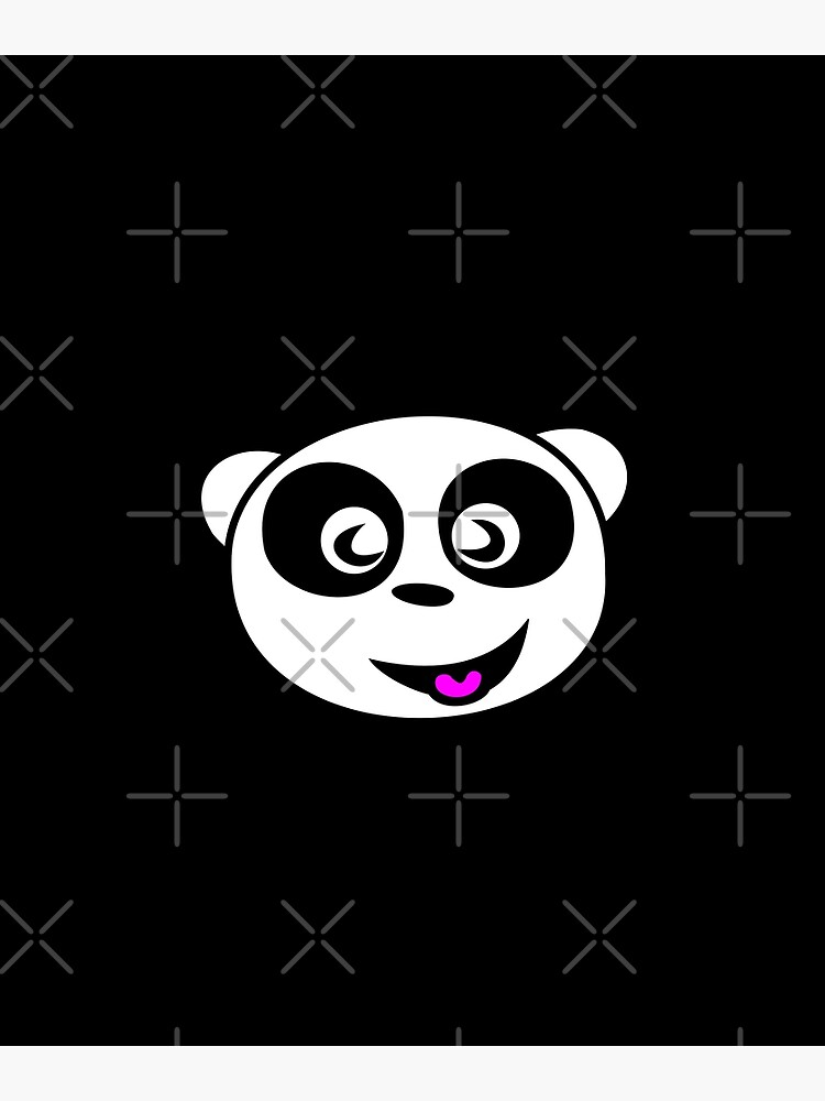 cute-panda-bear-emoji-poster-for-sale-by-printpress-redbubble