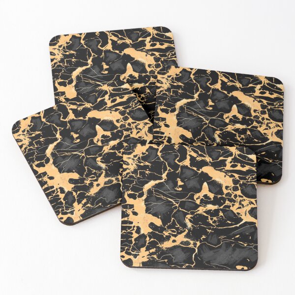 Item preview, Gold Black Marble Modern Marbling  designed and sold by ZaydounStark.