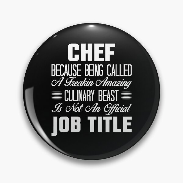 Item preview, Chef Culinary Beast Not Official Job Title & Design designed and sold by ArixMoore.
