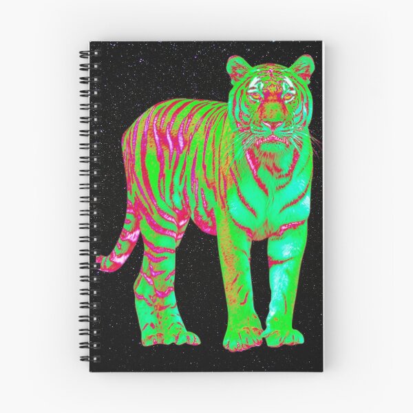 Item preview, Psychedelic Neon Green Tiger Design designed and sold by funkgoddesign.