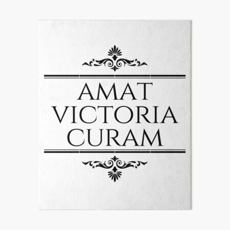 Item preview, Amat Victoria Curam - Victory Loves Preparation - Latin Phrases - Stacked Black - Athlete designed and sold by ElementJourney.