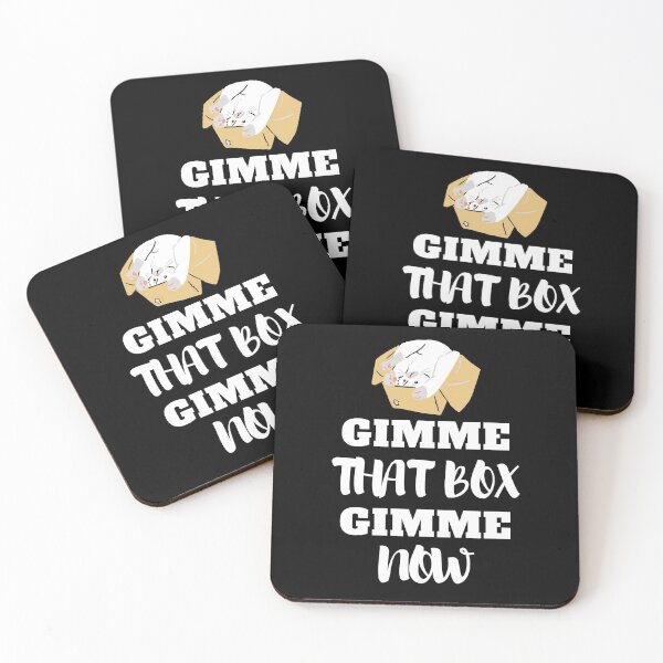 Item preview, Gimme That Box (White) designed and sold by GiveMePaws.