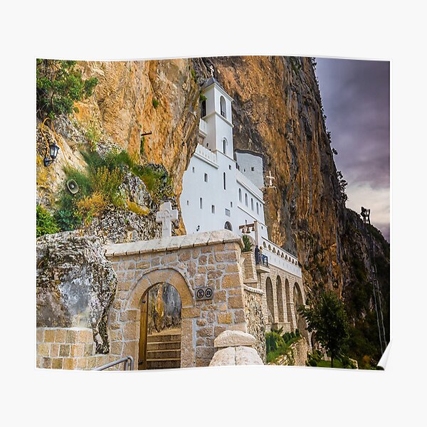"Manastir Ostrog" Poster by Srbi | Redbubble