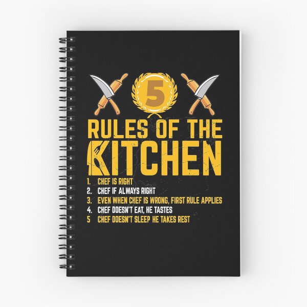 Item preview, Chefs 5 Rules of The Kitchen Funny Chef Rules Gift designed and sold by ArixMoore.