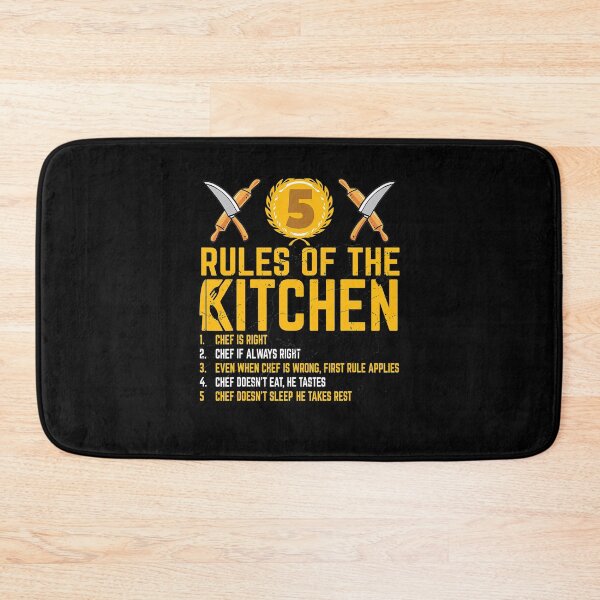 Item preview, Chefs 5 Rules of The Kitchen Funny Chef Rules Gift designed and sold by ArixMoore.