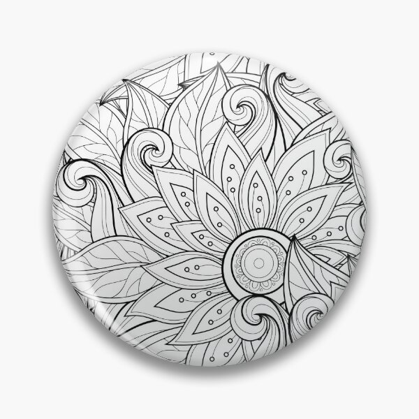 Item preview, Non Colored Pattern with Floral Motifs designed and sold by lissantee.
