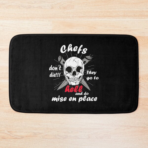 Item preview, Chefs don´t die! Skull with Knife and funny funny quotes. designed and sold by ArixMoore.