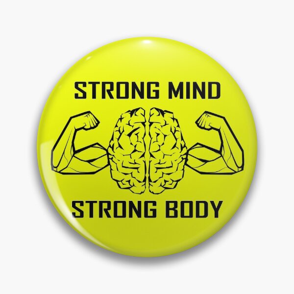 Item preview, Strong Mind Strong Body Yellow Black designed and sold by SnowCristal2021.