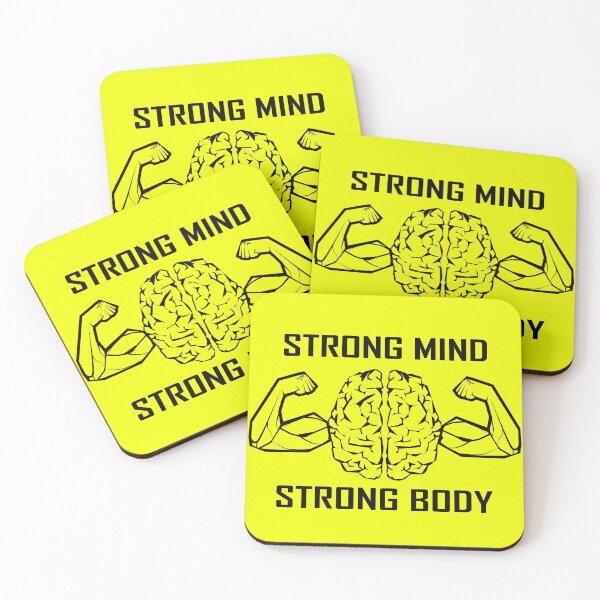Item preview, Strong Mind Strong Body Yellow Black designed and sold by SnowCristal2021.