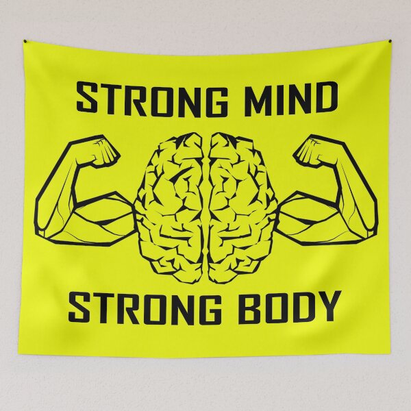 Item preview, Strong Mind Strong Body Yellow Black designed and sold by SnowCristal2021.