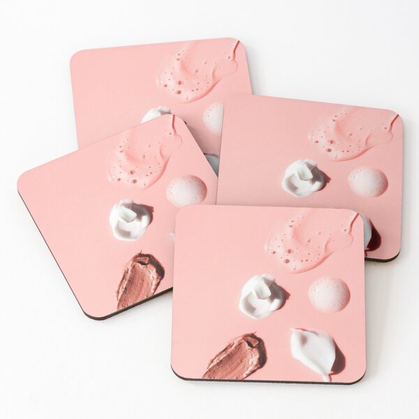 Item preview, Various cosmetic smears on pink designed and sold by olhakozachenko.