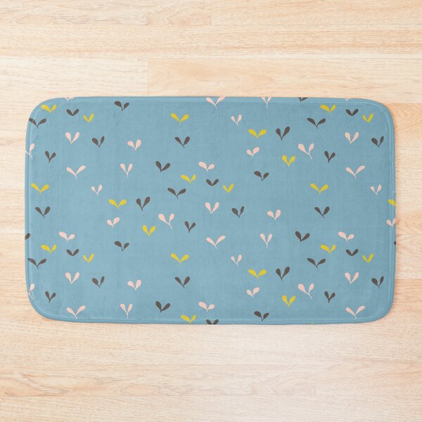 Item preview, Dancing Tree Seeds on a blue background - Pattern designed and sold by Charlotte Lorge.