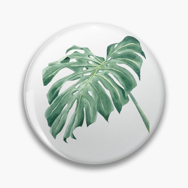 Item preview, Exotic monstera deliciosa leaf in watercolor  designed and sold by Bonheurem.