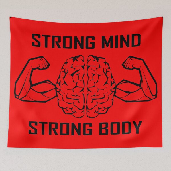 Item preview, Copie de Strong Mind Strong Body Red Black designed and sold by SnowCristal2021.