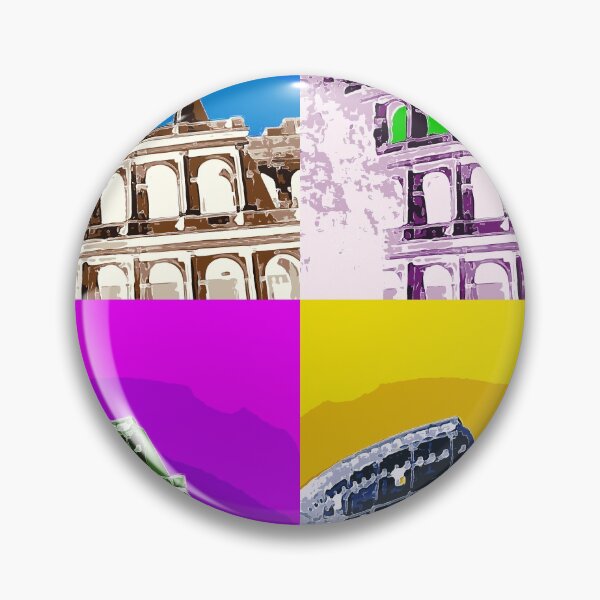 Item preview, Amphitheater Colosseum Colorful Collage designed and sold by ckylin.