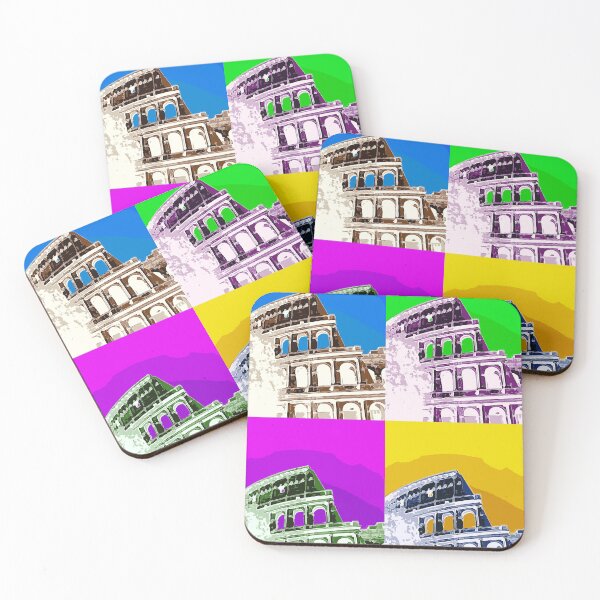 Item preview, Amphitheater Colosseum Colorful Collage designed and sold by ckylin.