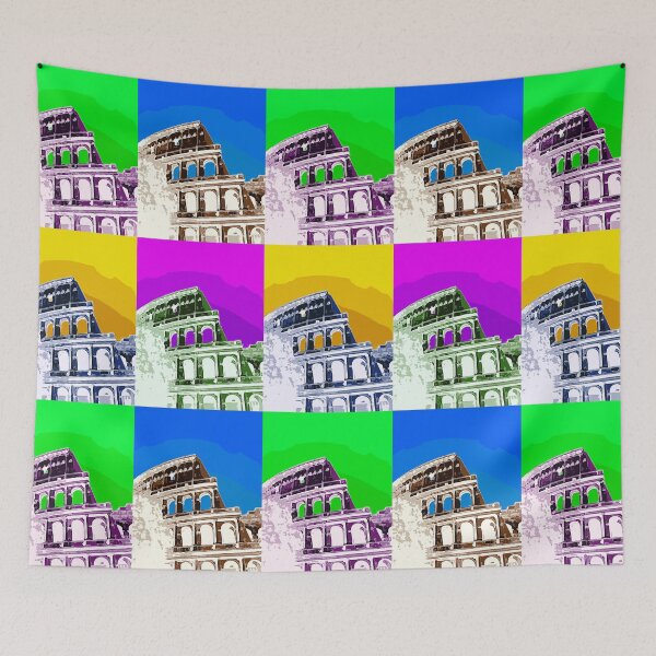 Item preview, Amphitheater Colosseum Colorful Collage designed and sold by ckylin.