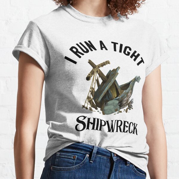 Vintage Buccaneers and a Shipwrecked Pirate Ship T-Shirt