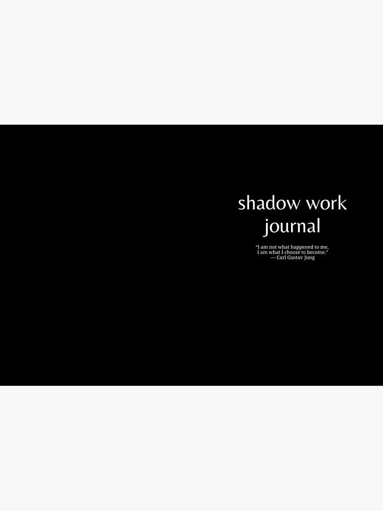 Shadow Work Journal Carl Gustav Jung Quote Hardcover Journal for