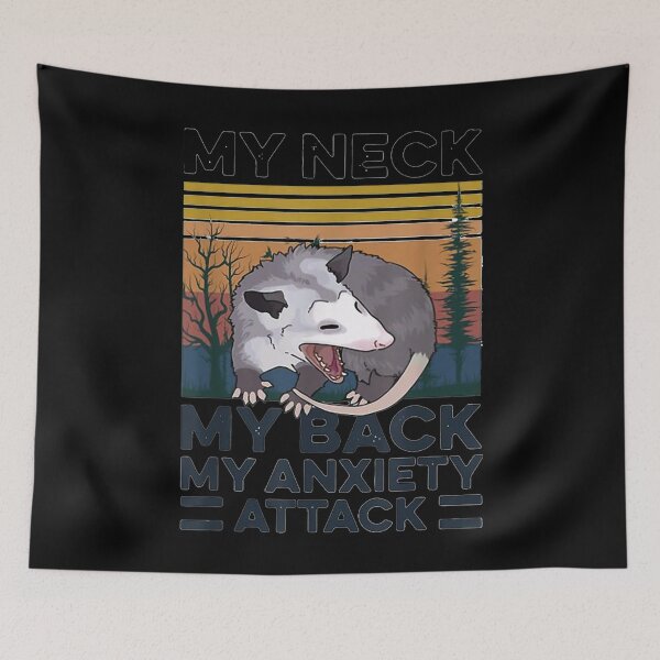 Item preview, My Neck My Back My Anxiety Attack Rat Mouse Funny, designed and sold by joandinkelSH.
