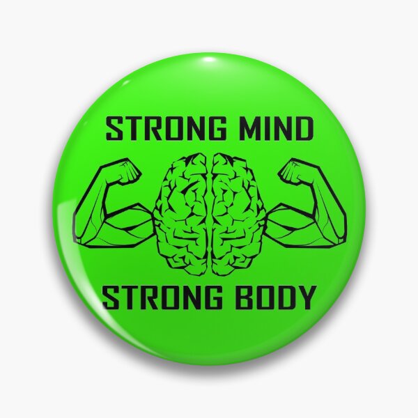 Item preview, Strong Mind Strong Body green fluo Black designed and sold by SnowCristal2021.