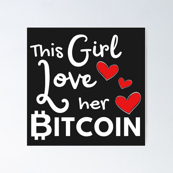 Item preview, This Girl Loves Her Bitcoin_White designed and sold by Respire2020.