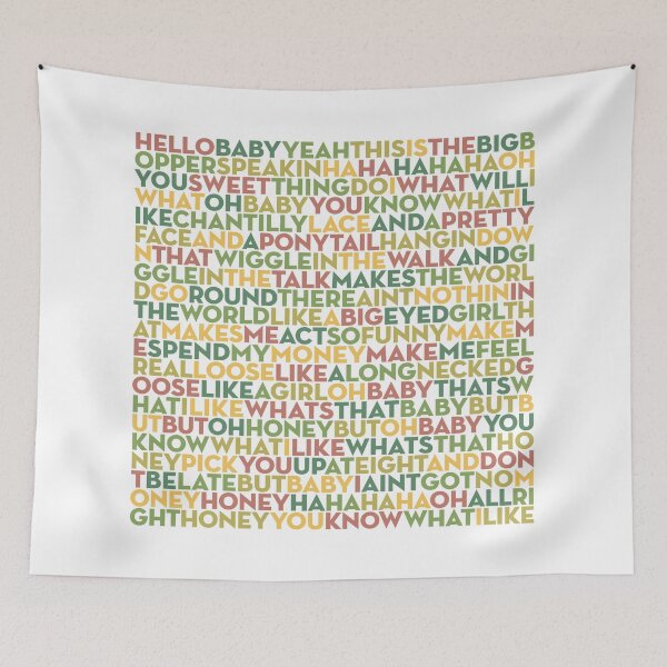 Item preview, Chantilly Lace - The Big Bopper (lyrics) v.3 designed and sold by x1brett.
