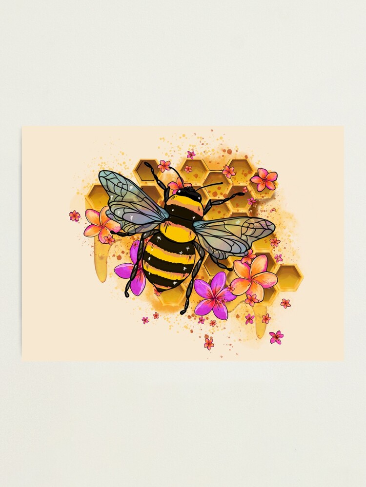 Watercolor Bee - Finding Silver Pennies