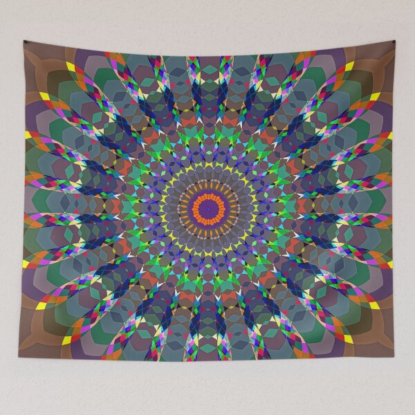 Aperçu de l'œuvre Mandala de vannerie créée et vendue par puravidavisions.