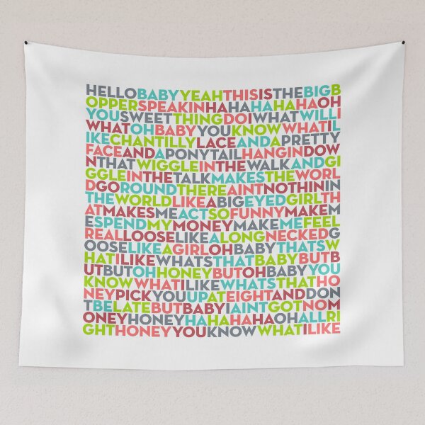 Item preview, Chantilly Lace - The Big Bopper (lyrics) v.4 designed and sold by x1brett.