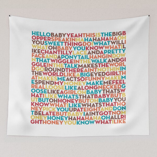 Item preview, Chantilly Lace - The Big Bopper (lyrics) v.5 designed and sold by x1brett.