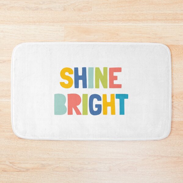 Item preview, Shine Bright, Motivational Kids Room Wall Decor, Inspirational Quote designed and sold by aenaonartwork.