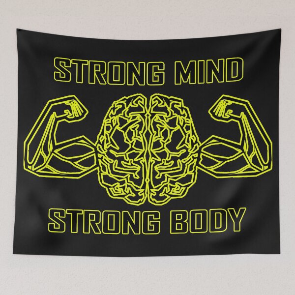 Item preview, Copie de Strong Mind Strong Body light green stroke designed and sold by SnowCristal2021.
