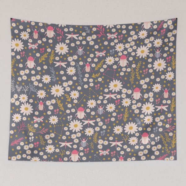 Item preview, Cute Bugs and Flowers Pattern designed and sold by kapotka.