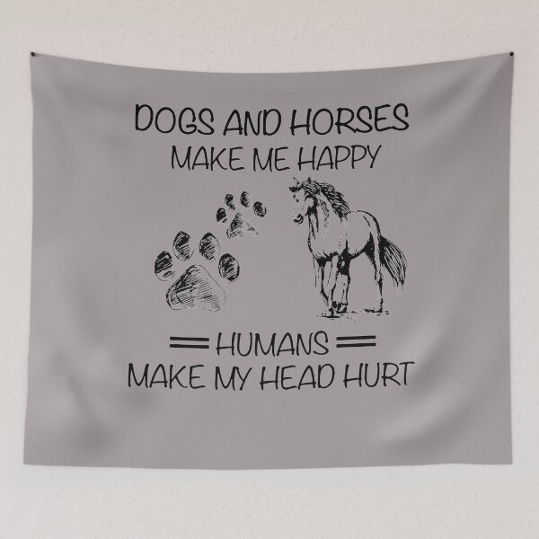 Item preview, Dogs And Horse Make Me Happy Humans Make My Head Hurt Premium designed and sold by joandinkelSH.
