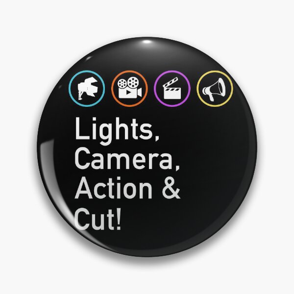 Item preview, Lights Camera Action & Cut Funny Film TV Crew Director designed and sold by JukeLox.