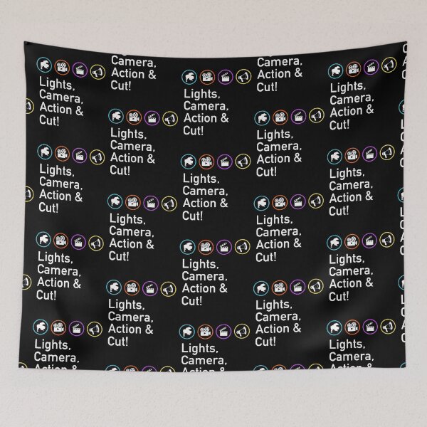 Item preview, Lights Camera Action & Cut Funny Film TV Crew Director designed and sold by JukeLox.