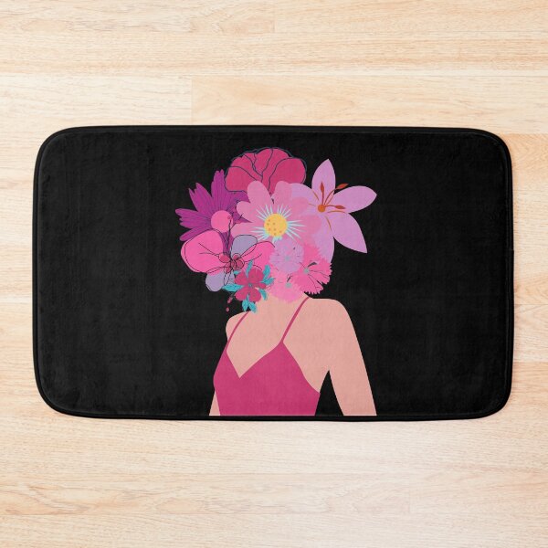 Item preview, Flower Head Girl in Pink designed and sold by CreativeBel.