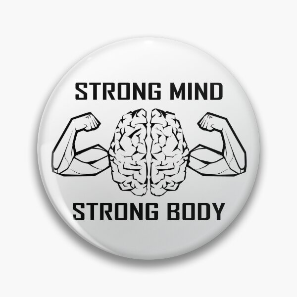 Item preview, Copie de Copie de Strong Mind Strong Body white  Black designed and sold by SnowCristal2021.